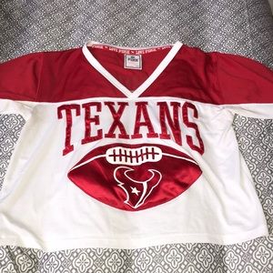 Texans crop top jersey by PINK